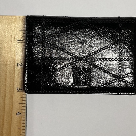 MCM Travia Quilted Card Wallet In Crushed Black Leather NWT Full Inclusion - Picture 10 of 10